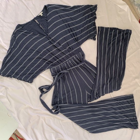American Eagle Outfitters Pants - AMERICAN EAGLE OUTFITTERS PIN-STRIPE JUMPSUIT